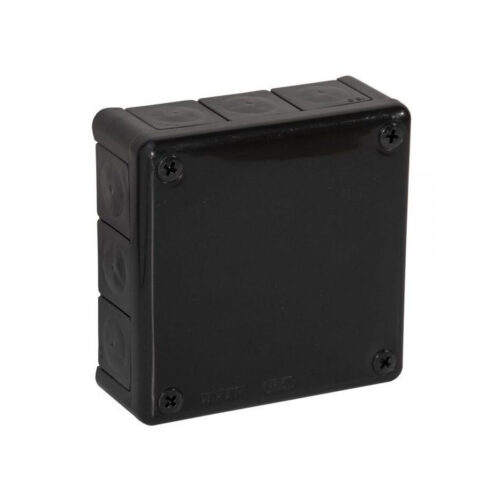 Puszka natynkowa pusta 12 wlotów VIPLAST VP-51 CZARNA IP55 118x118x46mm 051-05