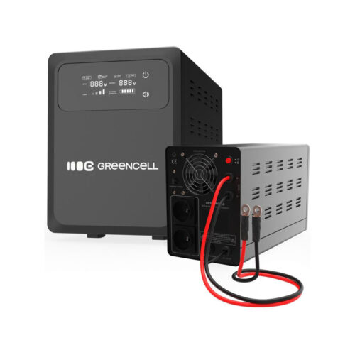 UPS ZASILACZ AWARYJNY Greencell PowerCore 800VA 500W AVR 12VDC LCD