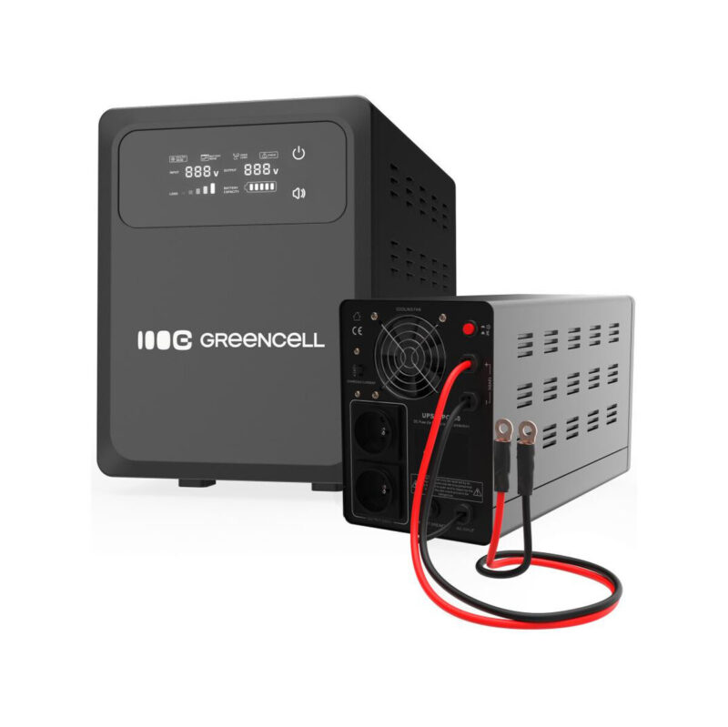 UPS ZASILACZ AWARYJNY Greencell PowerCore 800VA 500W AVR 12VDC LCD