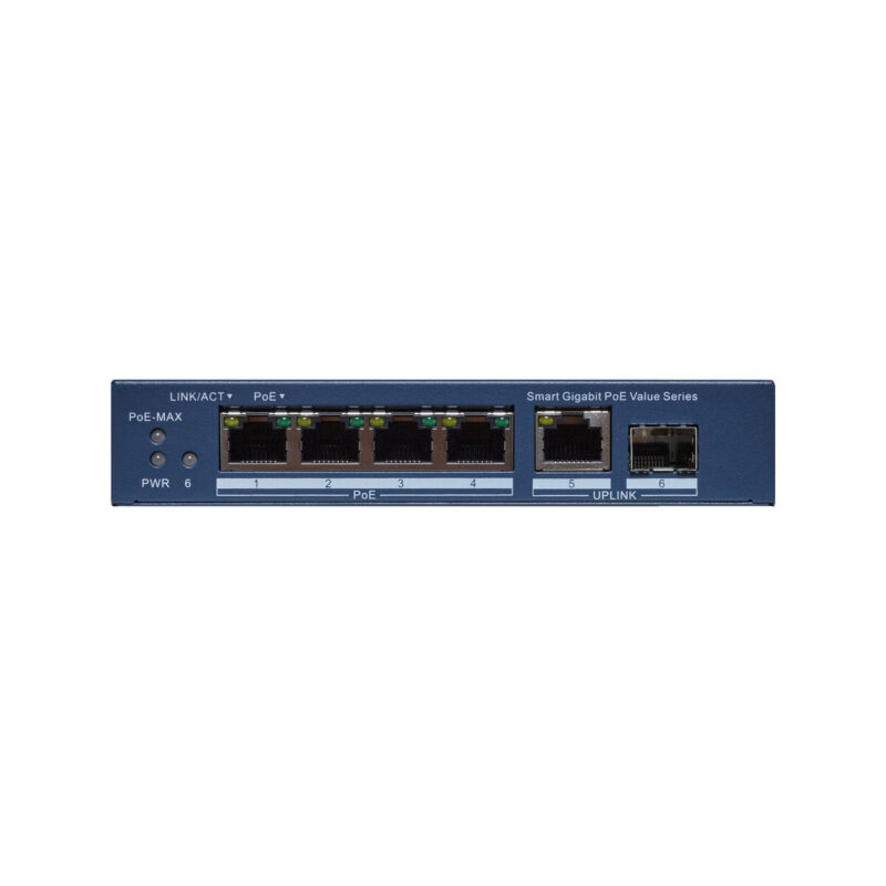 Switch Hikvision DS-3E1506P-EI/M-4P1T1F(O-STD)