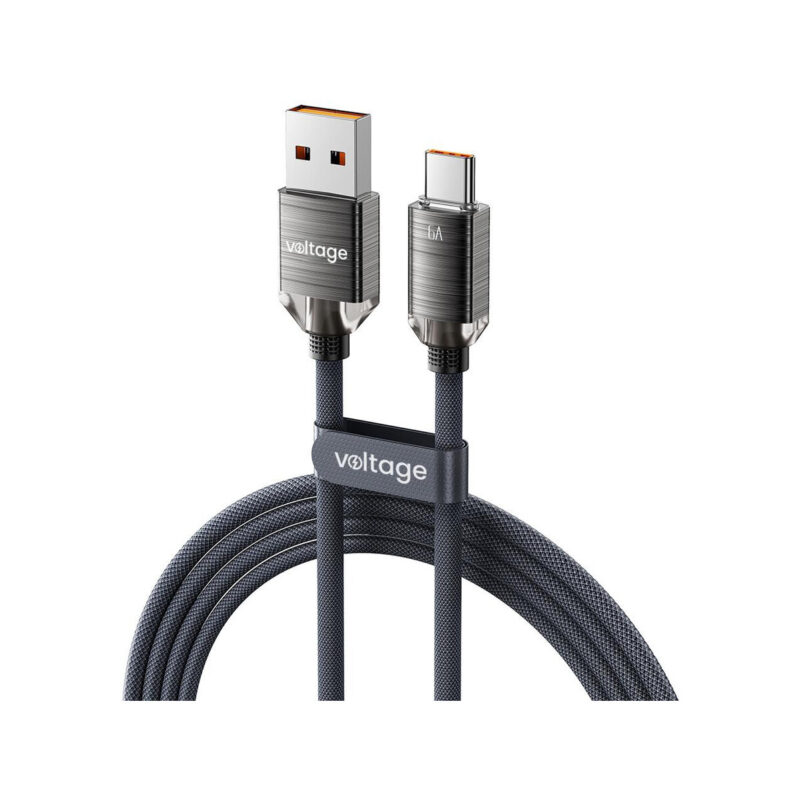 Kabel USB-A / USB-C Voltage PureCrystal 66W 200cm czarny