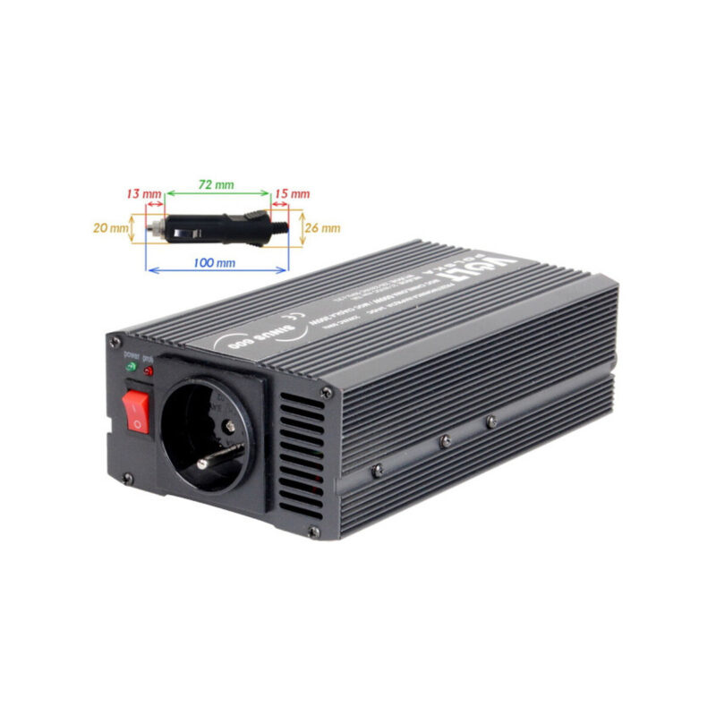 PRZETWORNICA VOLT POLSKA SINUS 600 24V / 230V 300/600W