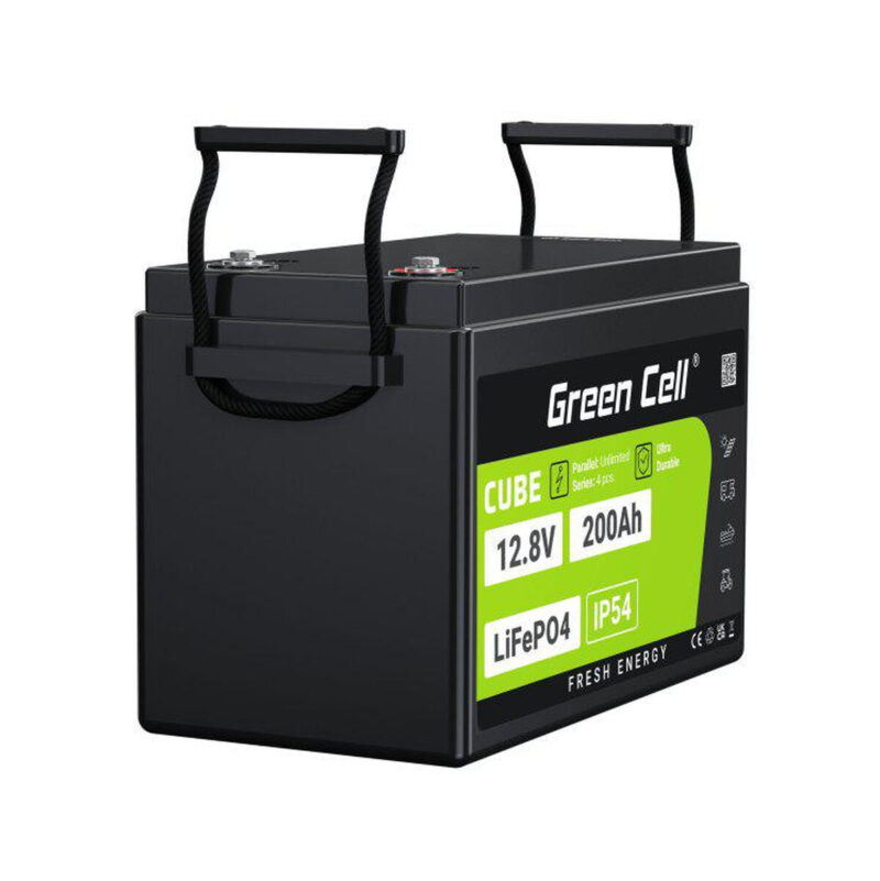AKUMULATOR LITOWO-ŻELAZOWO-FOSFORANOWY LiFePO4 Green Cell Cube 12.8V 200Ah LFPGC12V200AH