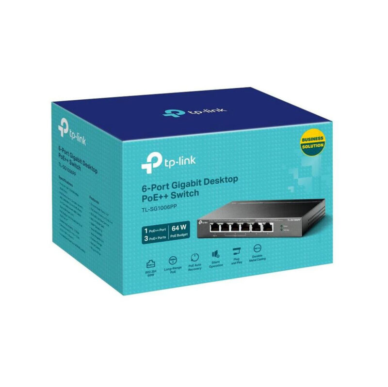 SWITCH TP-LINK TL-SG1006PP (PoE++)