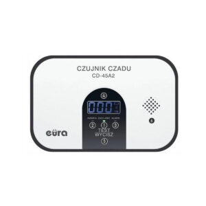 Czujnik czadu EURA CD-45A2 wolnostojący, bateryjny, wyswietlacz LCD