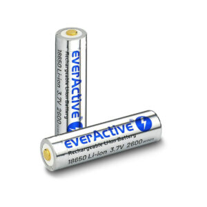 Akumulator 18650 Li-Ion 3,7V everActive 2600mAh (1 szt.) micro-USB z zabezpieczeniem
