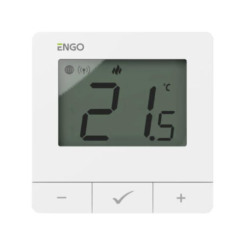 ENGO Controls E25-230W - Regulator temperatury, 230V, biały, Internetowy, natynkowy ZigBee/868MHz