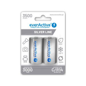 Akumulatorki C / R14 Ni-MH everActive 3500 mAh Silver Line (box 2 szt.)