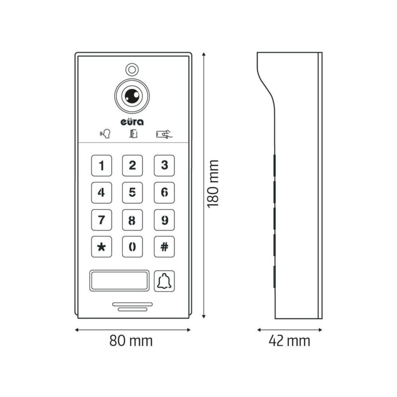Wideodomofon EURA VDP-30C5 Tuya
