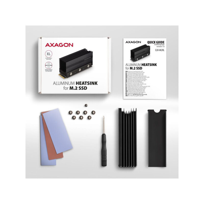 Radiator Axagon do dysków M.2 SSD CLR-M2XL chłodnica aliminiowa