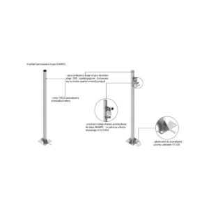 Słup ATS SKAMP2/5 pod montaż kamer CCTV
