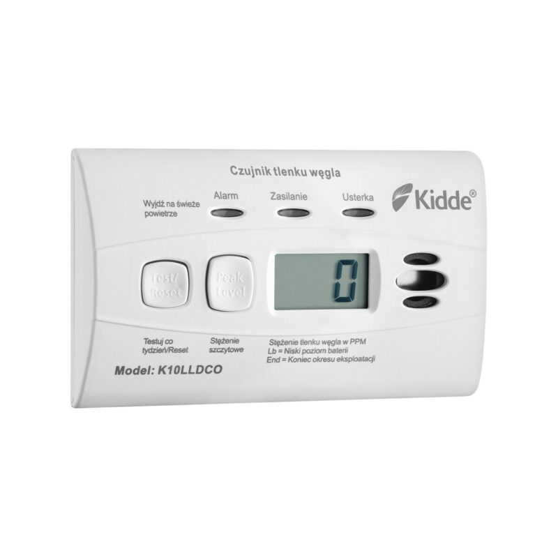 Czujnik czadu z wyświetlaczem Kidde K10LLDCO