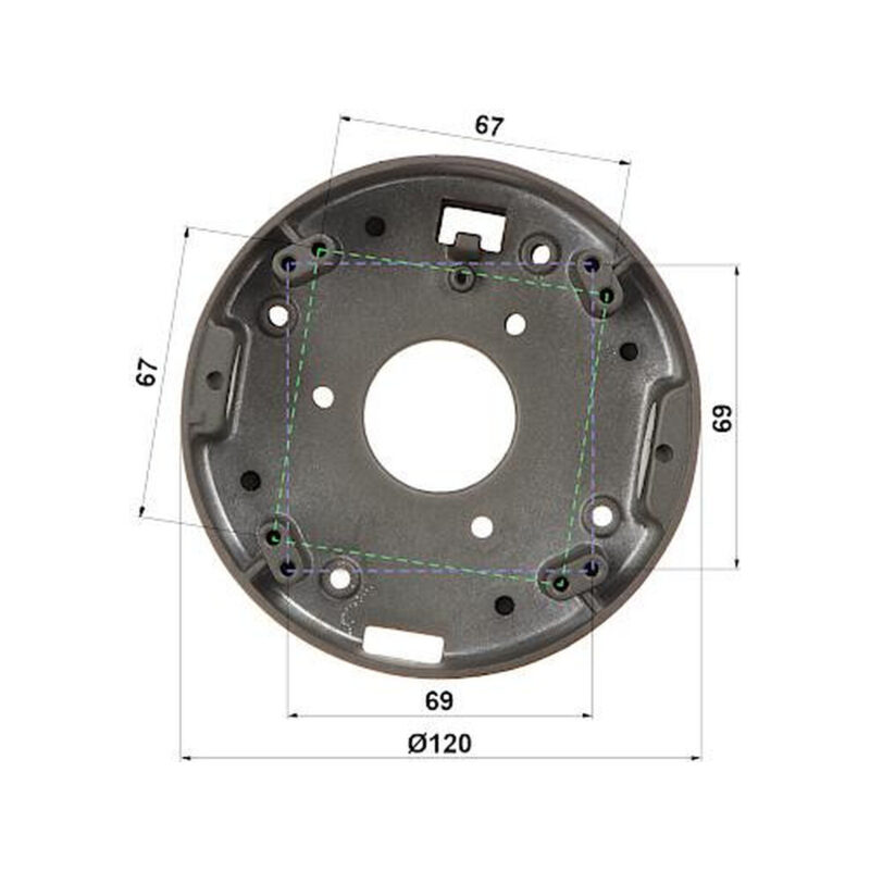 UCHWYT SUFITOWY DO KAMER KULISTYCH BD-CV15