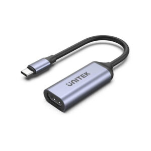 Unitek Adapter USB-C na HDMI 2.1 (8K 60Hz) szary 15cm V1416B
