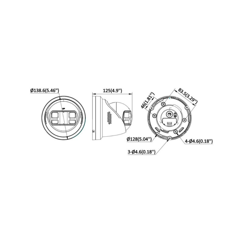 Kamera IP Hikvision DS-2CD2383G2P-LISU/SL(180°)(O-STD)