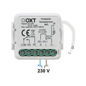 4dd8c9dd99533c87664594afd5c49f5b_original Moduł OXT mini przekaźnik beznapięciowy AC 230V DC 5V 12-48V WiFi TUYA