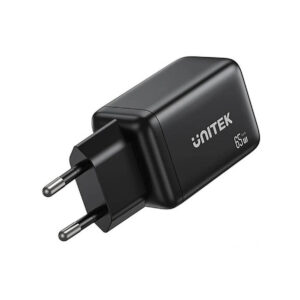 Ładowarka sieciowa Unitek GaN 65W, 2xUSB-C, USB-A, PD 3.0, czarna
