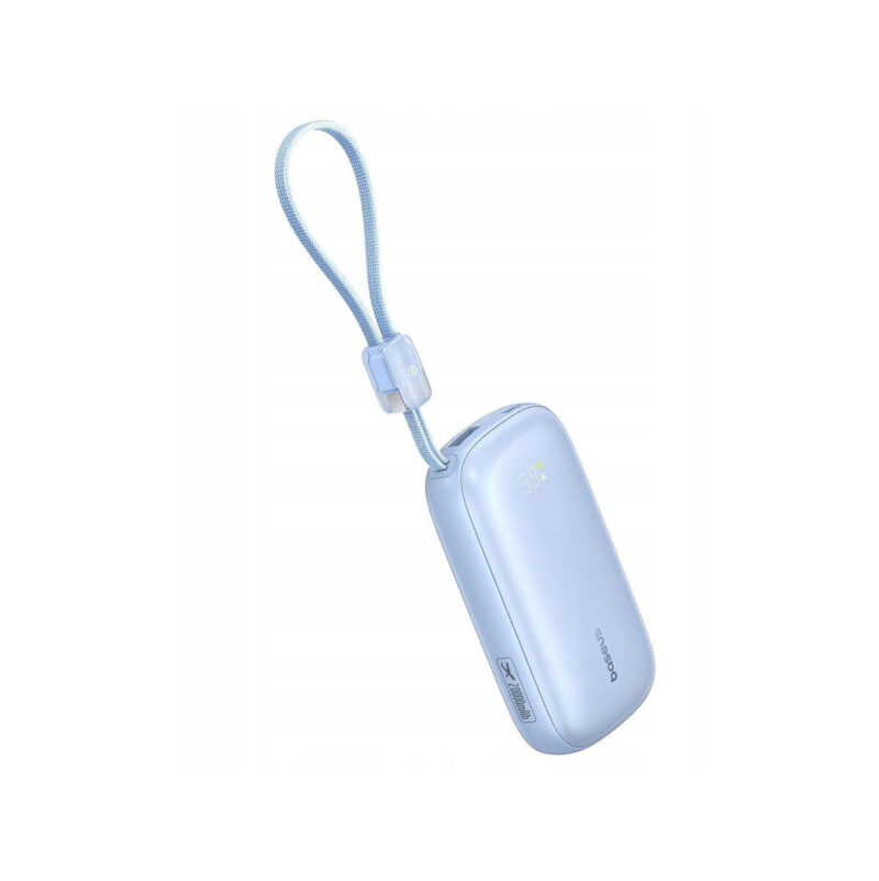 Powerbank Baseus EnerFill FC21 20000 mAh 22,5 W USB-A USB-C niebieski z odłączanym kablem Lightning