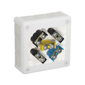 Puszka natynkowa z zaciskami 12 wlotów VIPLAST VP-51 BIAŁA IP55 118x118x46mm 051-51