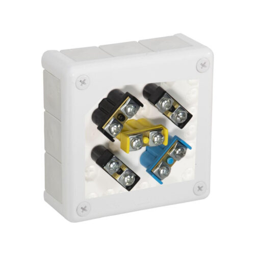 Puszka natynkowa z zaciskami 12 wlotów VIPLAST VP-51 BIAŁA IP55 118x118x46mm 051-51