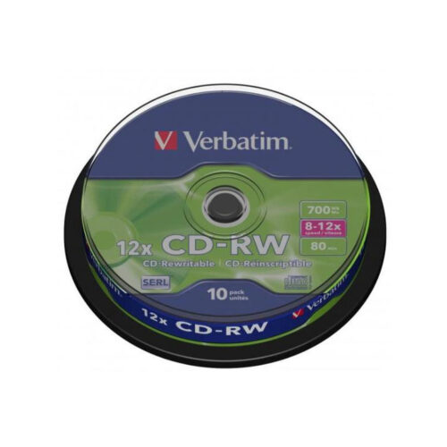Płyty CD-RW Verbatim SERL Scratch Resistant (10szt)