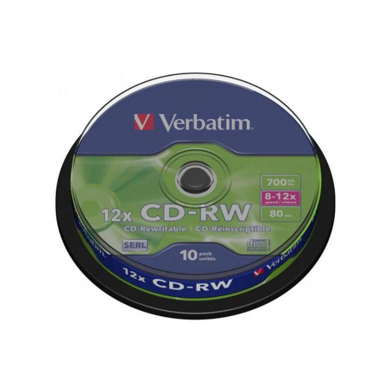 Płyty CD-RW Verbatim SERL Scratch Resistant (10szt)