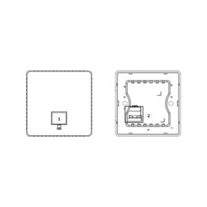 Punkt dostępowy ścienny Hikvision DS-3WAP521-SI