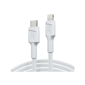 KABEL USB-C / LIGHTHING Green Cell POWERSTREAM 100cm BIAŁY PD APPLE IPHONE