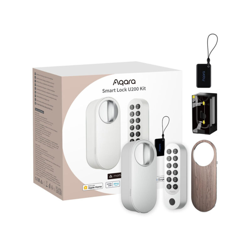 Aqara Smart Lock U200 Kit Biały Inteligentny zamek do drzwi EL-D02DW