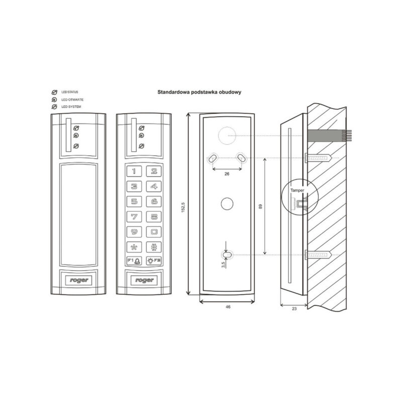 Kontroler dostępu ROGER PR312EM