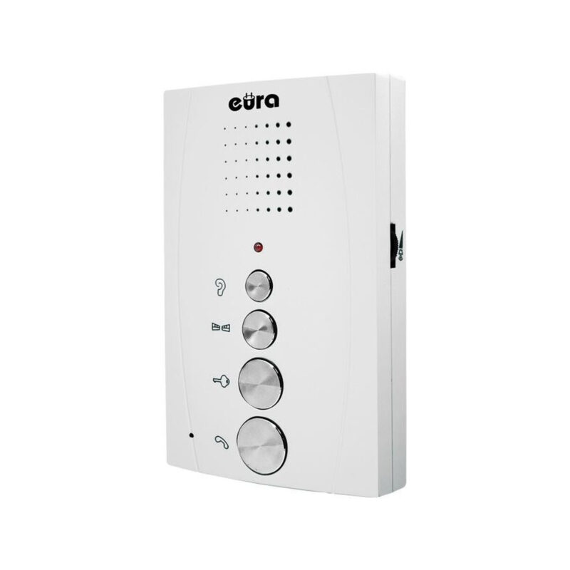 DOMOFON ''EURA'' ADP-51A3 ''DIFESA'' - 1-rodzinny, 2 unifony, interkom, biały