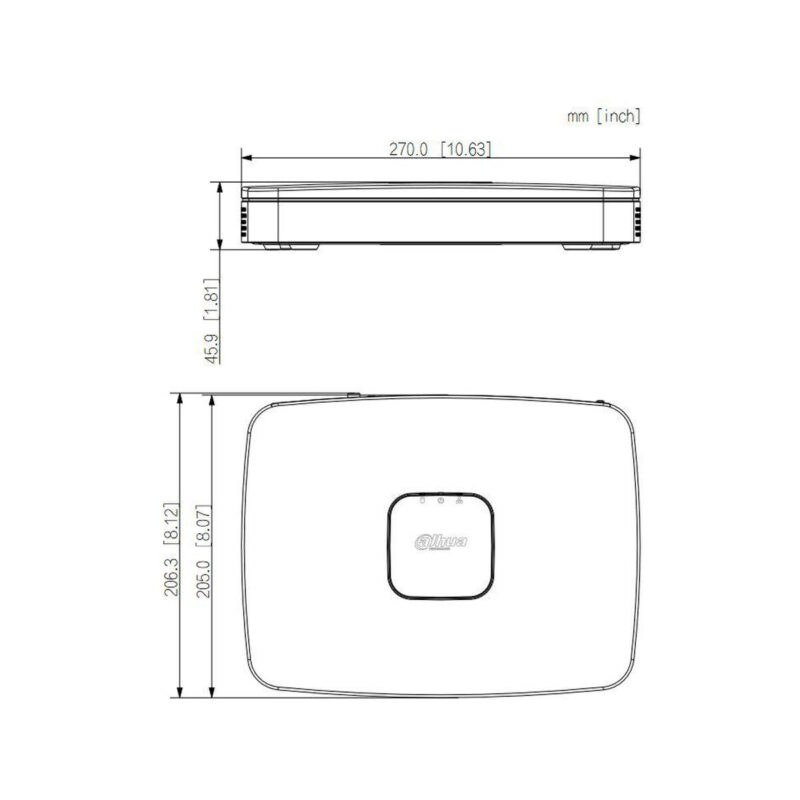 REJESTRATOR IP DAHUA NVR2108HS-8P-I2