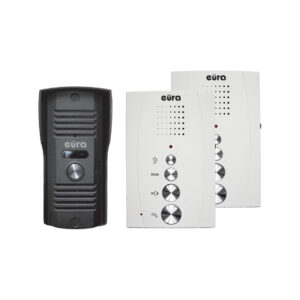 DOMOFON ''EURA'' ADP-51A3 ''DIFESA'' - 1-rodzinny, 2 unifony, interkom, biały