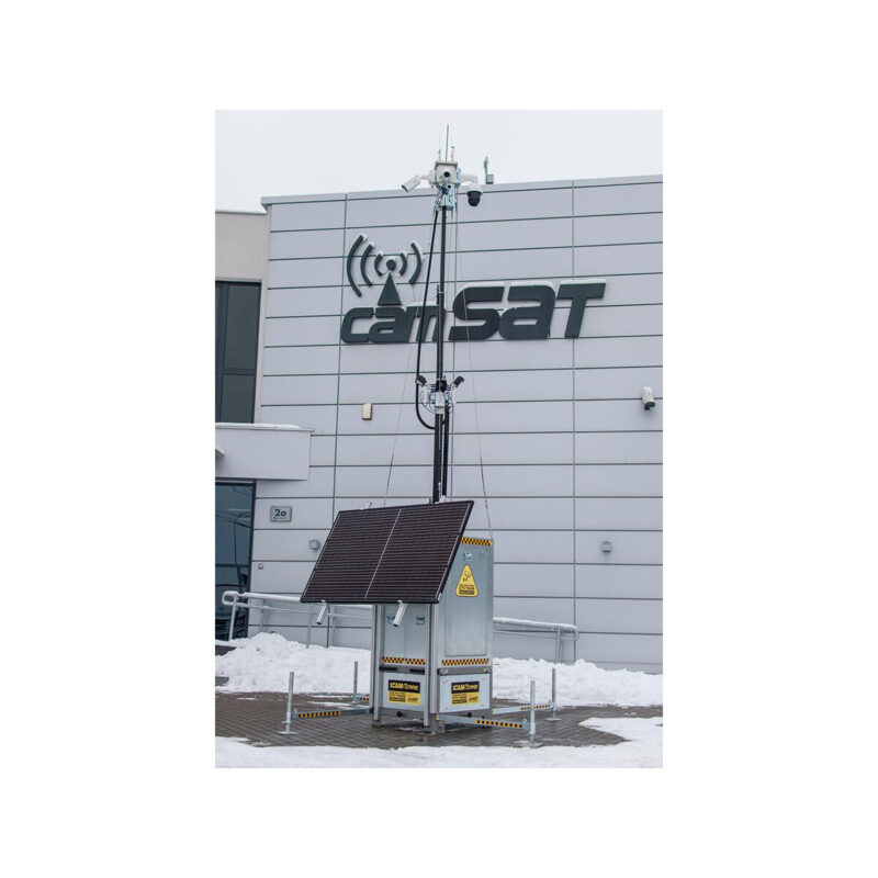 Mobilna wieża do zdalnego wideomonitoringu CCTV iCAM-TOWER AI 5MQ3