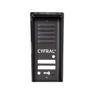 DOMOFON CYFRAL COSMO 2-LOKATORKI CZARNA KASETA CZARNE UNIFONY