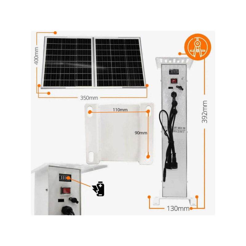 Kamera Zewnętrzna Obrotowa GSM na Kartę SIM Orllo Z7 PRO + Panel fotowoltaiczny SM6030 Pro