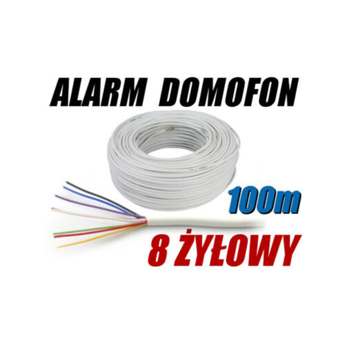 PRZEWÓD ALARMOWY DOMOFONOWY YTDY 8X0,5 - 100M; 5631K