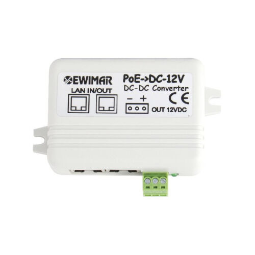 Rozdzielacz zasilania PoE, splitter 12V EWIMAR PoE-Conv2/AF