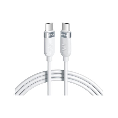 Kabel USB-C / USB-C Voltage Silicone 100W PD 100cm biały