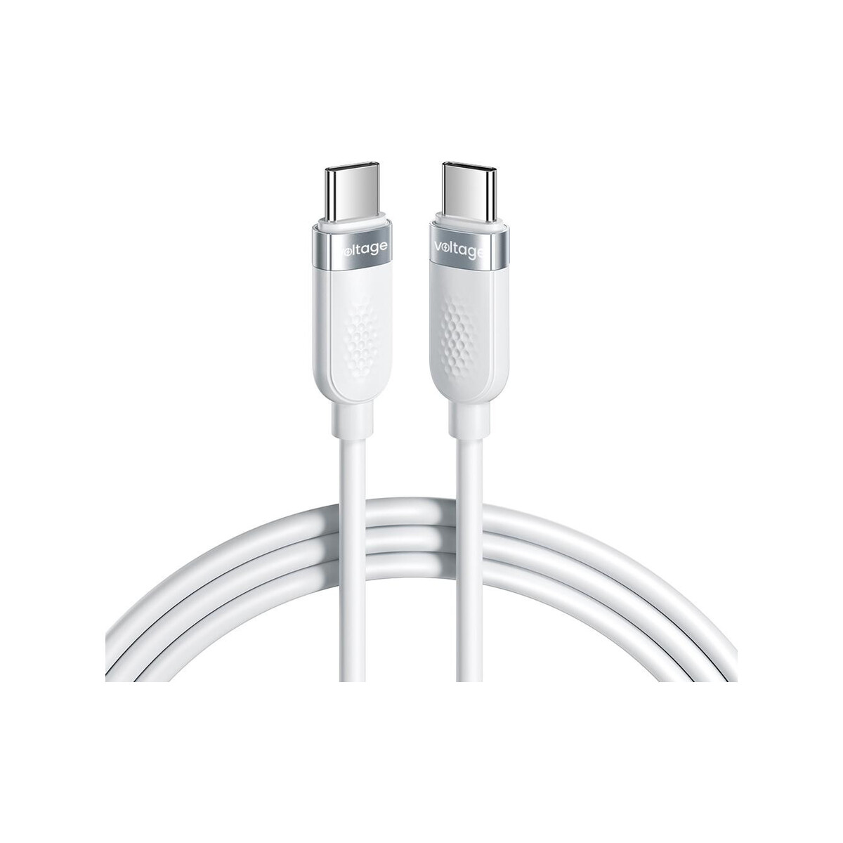 Kabel USB-C / USB-C Voltage Silicone 100W PD 100cm biały