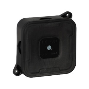 Puszka natynkowa pusta 4 wlotów VIPLAST VP-2 CZARNA IP44 85x85x35mm 027-05