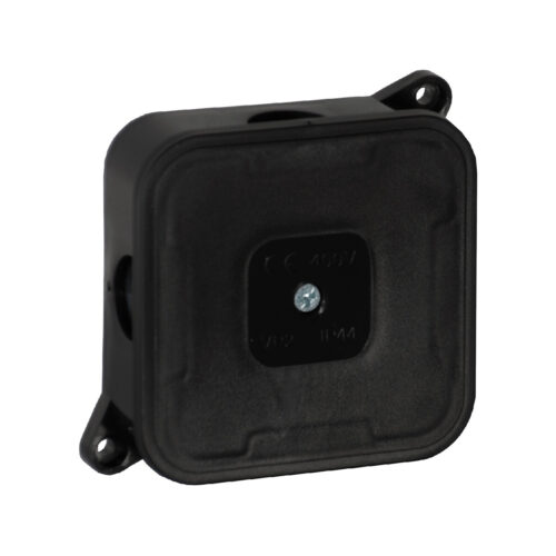 Puszka natynkowa pusta 4 wlotów VIPLAST VP-2 CZARNA IP44 85x85x35mm 027-05