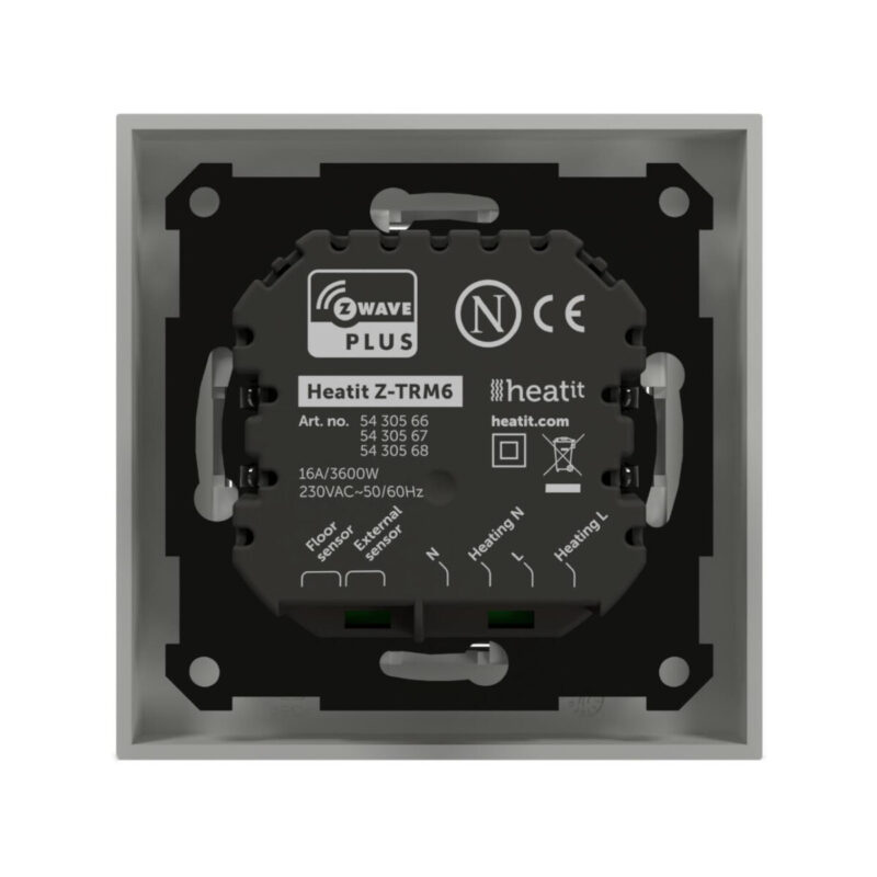 Termostat Heatit Z-TRM6 White RAL 9003 Z-Wave Thermostat 3600W 16A 868,4 Mhz