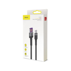 KABEL USB-A / USB-C Baseus Cafule CATKLF-PG1 100cm SuperCharge 40W 5A QC 3.0 W OPLOCIE