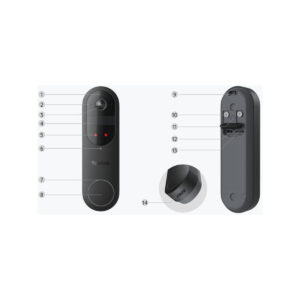 Inteligentny dzwonek Reolink D340B z baterią Wi-Fi 2K