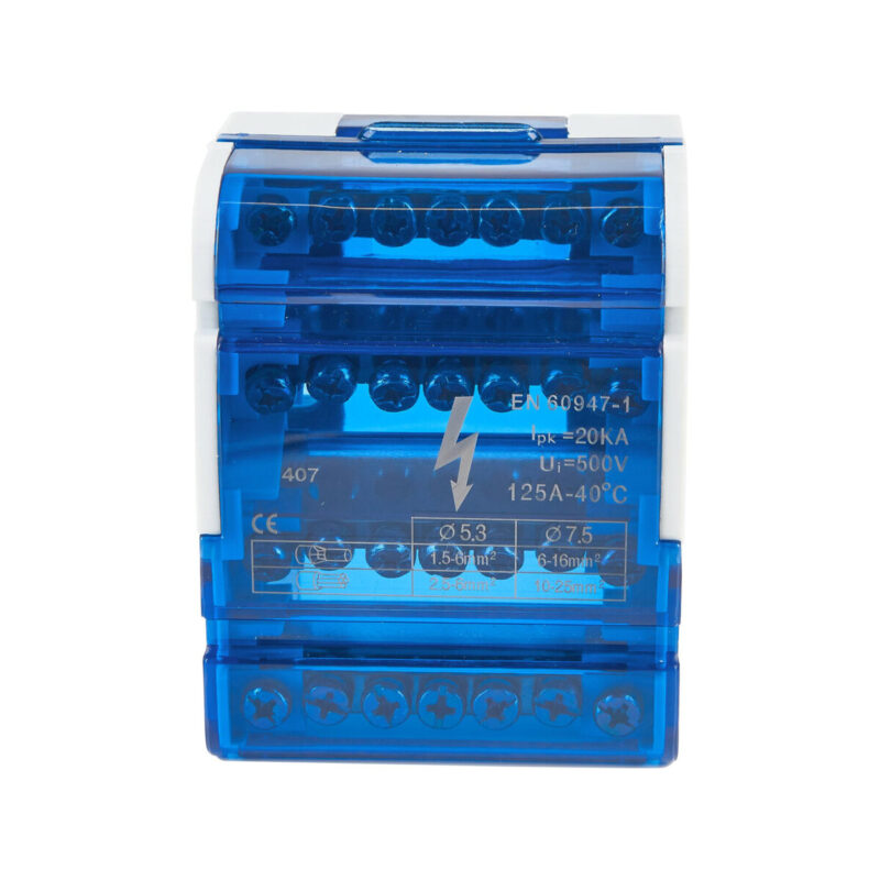 Blok rozdzielczy 4 pola 7 otworów VCX BLK 47