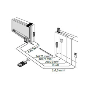 Zestaw BFT ARES ULTRA BT B1000 KIT INT do 1000kg bram przesuwnych