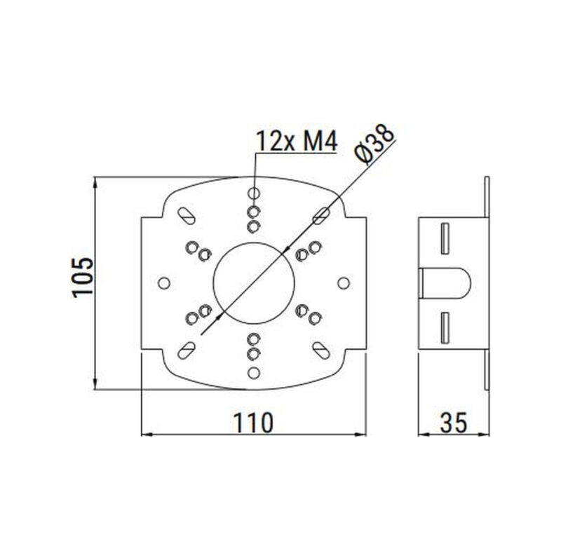 UCHWYT SŁUPOWY ATS US H-D-1