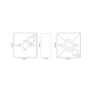 Obudowa BK-2 SCOT do montażu natynkowego przycisków SCOT BT-2, BT-2D, BT-2N
