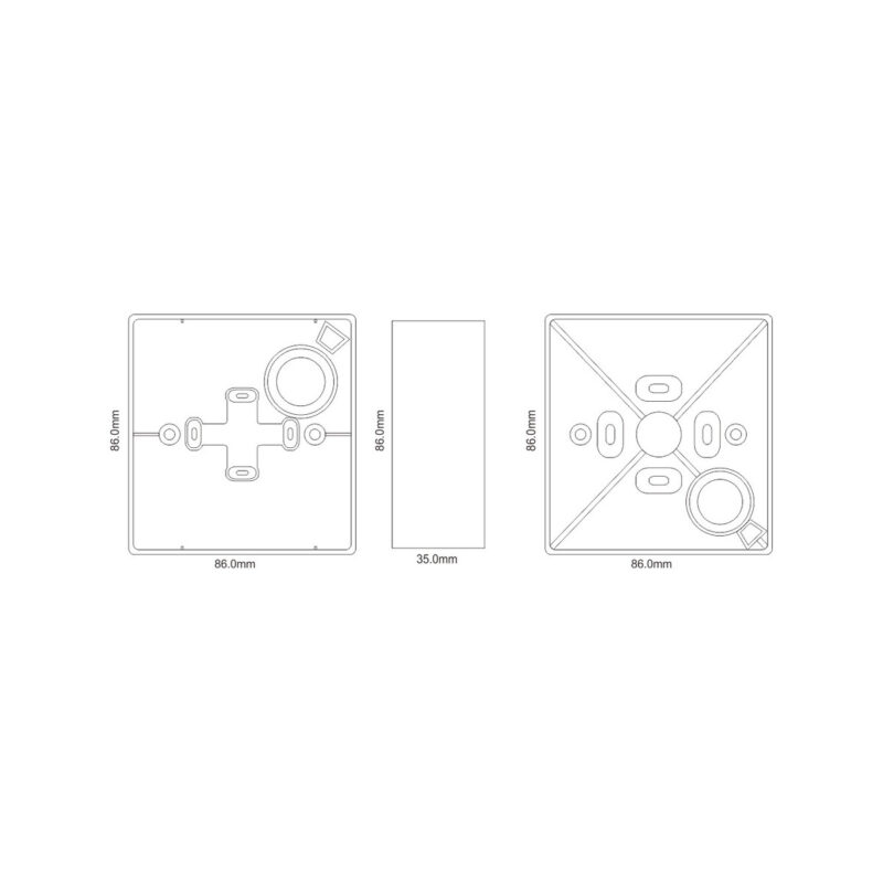 Obudowa BK-2 SCOT do montażu natynkowego przycisków SCOT BT-2, BT-2D, BT-2N